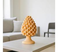 Generico Decorative Pine Cone Terracotta Height 30 cm - Symbol of Fortune and Prosperity - Italian Rustic Crafts - Handmade 0907251200