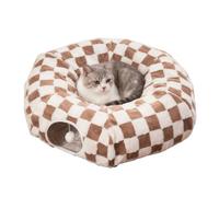 Generico Detachable Tunnel Cat Bed for Pets | Tunnel Cave Donut Cats Indoor Living Room Apartment Puppy Dog Rabbit Small Pets