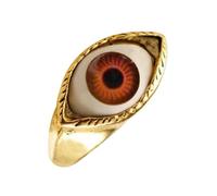 Generico Devil's Eye Alloy Ring - Size 7 Vintage Punk Ring, Charming Jewelry, Elegant Unique and Wing Gift Jewelry, Novelty for Women and Girls Gathering, Fare riferimento alla descrizione, Please
