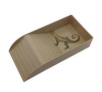 Generico di Cibi Turtle - Ramp Turtle Feeding Pot, Heavy Resin with Climbing Ramp and Crucible for Turtle Tank, Reptile Habitat, A