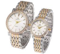 Generico Diamond Analog Quartz Watch, Casual Stainless Steel Watches for Men Women Romantic Wedding Gifts, men-d