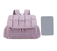 Generico Diaper Backpack, Diaper Backpack - Waterproof Maternity Bags - Large Capacity Raincoat Bag, Travel Bag for Mom with Changing Mat for Toys Bottles for, purple, Please refer to the description