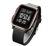 Generico Digital Wrist Watch - Square Style Comfortable Alla Slim Electronic Strap with Clear Screen for Everyday Wear | Modern Looking Time Display Design, gold, refer to the description, Strap