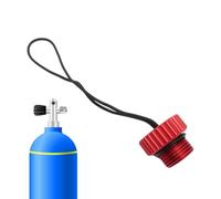 Genérico DIN Valves for Diving Tanks | Protection with Rope | Lightweight Threaded Diving Dust Cap for Cylinder | Underwater Equipment Equipment Safety Accessory
