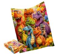 Genérico Dinosaur Comforter Set - Super Machine Washable Comforters Set, Dinosaurs Themed, Flannel | Great for Kids, Girls, Bedroom, Winter, H