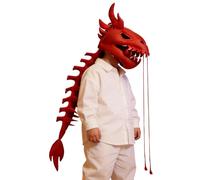 Generico Dinosaur Skeleton Costume | Realistic and Flexible Cosplay - Dragon Costumes for Kids and Cosplay Outfits - Kids Celebration, Holiday,