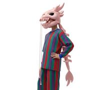 Generico Dinosaur Skeleton Plush Costume - Innovative Design Elegant 3D Skull Head Portable with Back, Realistic Portable Dress for Adults | Multipurpose Outdoor Indoor Utility Safe