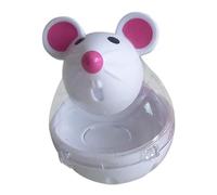 Generico Dispenser Ball for Cats - Food Toy for PC in PP 5 x 7 cm, Mouse Shape for Hunting Instinct, Transparent Adjustable Output | Obesity Prevention, Easy Gift