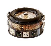 Genérico Divided Serving Tray - Portable Snack Tray | Vintage Style Treat Dish for Fruits, Picnic, Home, Vegetables, Treats, Strawberries, Nuts