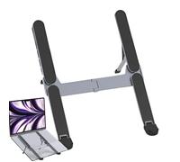 Generico Docking Station with Charging for Laptop | Aluminium Alloy Base with USB HUB and Tablet Stand, Portable Laptop Holder | For Home Office Desk Travel Business and