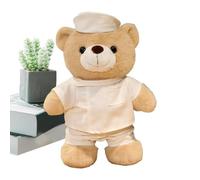 Genérico Doctor Bear Cuddle Cushion for Children Novelty | Soft Cute Teddy Bear Toddler Nursery Bedroom Family Friends Birthday Valentine Christmas