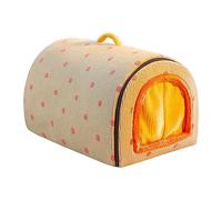 Generico Dog and Cat Kennel - Winter Pet Bed Decorative Warm Foldable Washable Spacious Closed Kennel for Stray Dogs and Cats, Cyan Blue