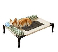 Generico Dog Bed - Breathable Removable and Raised | Outdoor Kennel Raised from the Ground | Puppy Terrace Lawn Beach Camping Home Bedside Table Ground and Summer