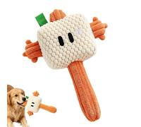 Generico Dog Chew Toy Hammer Shape - Plush Teething Training Companion | Washable Velvet PP Cotton Pet Plaything for Indoor Tug Fetch Stress Relief Reusable Accessory Suitable All Breeds