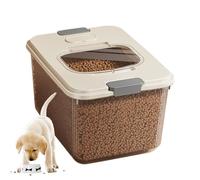 Generico Dog Food Container | Cat Snack Bucket, Stackable Container with Measuring Cup for Kitchen Pantry Camping