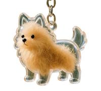 Genérico Dog Keyring | Charm Pôrte-Bonheur and Unisex Pendant for Bag, Backpack, Fashion Accessory, Gift, Daily Decoration of Fun Memories, B, Plywood, See description