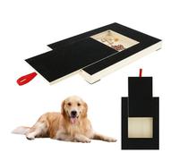 Genérico Dog Nail Scratch Board File - Wood Sandpaper 35x25x3cm | Scratch Pad Dog Nail Trimmer Training Toy with Snack Box | Wooden Nails Grinding Scratcher For Puppy Grooming Home Use