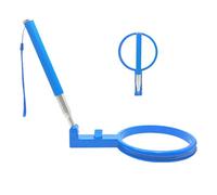 Genérico Dog Poop Scooper - 22×14cm Foldable Extendable Handle | Portable Tool Stainless Steel PP Cleaning Walks Park Travel Pets Easy Hygiene