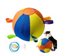 Generico Dog Toy Ball - Durable Chew Toy for Active Puppies, Textured Grip Bright Colors Design, Bounce Core + Floating in Water, M