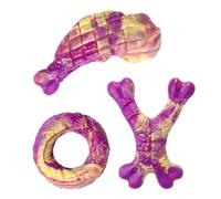 Genérico Dog Toys,Pet Supplies Nylon Meat Flavor | 3 Pack Medium Size Puppy Teether Toys - for Small and Large Indoor Breeds