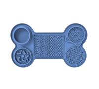 Genérico Dog Treat - Stable Puppy Licking Mats,Silicone Pet Feeding Pad Various Texture Designs For Healthy Eating Habits, Six-in-1 Partition Design Suitable For Other Pets, Doggy, Cat