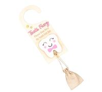Generico Door Hook for Teeth | Wooden Tenna for Milk Teeth | Pickup Box for Lost with Money Slots for Fairy Gods, Encourage Wooden Clothes Hanger in and Bag for Deco