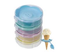 Generico Door - Melting Dripper, Catch Cone Holder, Keeps Hands Clean Reusable 4 Pieces, Petal Shaped for Boys Girls Child Div