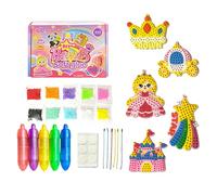 Genérico Dot Art Kit - Educational Craft Supplies - Set of Dots for Beginners Creating Keychains, for Creating Keychains with Charms, Kids, Girls, Home, School, Classes