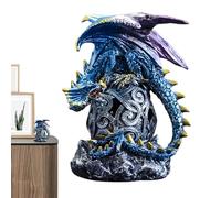 Generico Dragon Dragon Halloween Scary - Fossilized Skull, Left Figure | Macabre External Sculpture, Majestic Mythological In Landscape Decorated With And Artificial Theme, Enhances The Arred