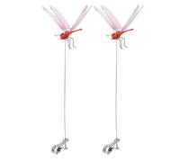 Generico Dragonfly Clip for Patio, Garden Clip Control, Pack of 6 Decorative Clamps with Material, Outdoor Garden Clamps with Colorful Design, Atre