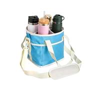 Generico Drink Bag Carrier, Leak Proof 4 Compartment Foldable Insulated Cup Holder, Reusable Beverage Transport Tote, Portable Drink Organizer, Use for Coffee Water Picnic Travel Beach Office Gym