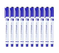 Generico Dry Erase Markers Fine Tip - 10 Pieces Pens with Eraser for Classroom - Fine Tip 0.5 mm Writing Markers - for Teachers Whiteboards Schools Kindergartens Drawing