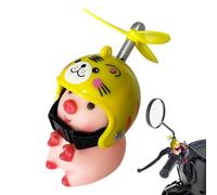 Generico Dumbbell Ornament - Swine Dumbbell Ornament | Adorable Animal Figures with Helmets | Hihj Quality Funny Ornaments, Knick Knack Decor for Girls