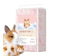 Genérico Dust-free hamster: Absorbent and deodorizing paper pieces for nesting | Suitable for hamsters, gerbils, rabbits and guinea pigs | warm autumn and winter.