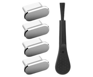 Generico Dust Proof USB C - Set of 4 Data Port and Port Covers | Dustproof Brush USB Port Portable Cleaning Brush For Tablet Mobile Phone Travel On St