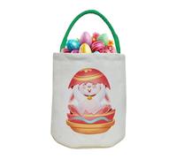 Genérico Easter Bunny Basket Bags, Large Capacity Kids Candy Container Bag, 9.06x14.96in Easter Supplies Canvas Storage Pouch, Authentic and Spacious for Eggs, Candy, Toys, A, Consulte la descripción