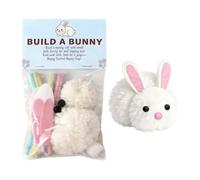 Generico Easter Bunny Craft - Plush Toy 8x6x10cm | Easy DIY Rabbit Stuffed Toy Decorations, Craft Kit for Bunnies | Fun, Classroom Awards, Activity