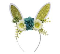 Genérico Easter Bunny Headband - Animated Decoration with Glitter for Costume, Ears Headband for Adults and Children, for Photo Booth Birthday Makeup Christmas Parties