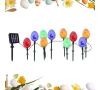 Genérico Easter Eggs Solar Lights | 3.5 Meters Luminous Decoration for Stakes - Solar Fairy Lights for Easter | for Garden, Patio, Path, Driveway, Lawn, Park