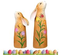Genérico Easter Rabbit Figure, Seasonal Decoration Resin | Spring Sculpture for Table, Home, Office, Bedroom, Living Room, Bookstore, Garden, Patio, Porch, Showcase, Dressing Table
