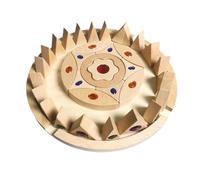 Generico Edelstein-Stapelblöcke - 29 x 29 x 2.8 cm Holz Regenbogenbausteine | Bunte Stapelblöcke Buchenholz | Kinder Frühes Lernspielzeug | Pädagogische Bausteine | Haus Dekoration