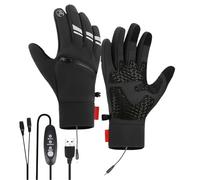 Generico Electric Heated Gloves | 3 Temperature Settings • Waterproof Electric Reusable Mittens, Portable USB Gloves - for Winter Camping Football Golf Work Motorcycle Outdoor Sports Skiing