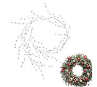 Generico Elegant Realistic Christmas Wreath Garland | Beaded Threads Decoration Entrance, Outdoors, Chandelier, Main Door, Stairs, Home Decor, Refined Atmosphere