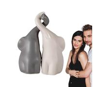 Genérico Elephant Statue - Elephant Statue | Design Di Two ElephantsEnameled Home Sculpture, Protects Surfaces And Will Shelving Wonderfully | Sculpture Di