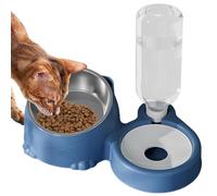 Generico Elevated Cat Bowl | Tilted Cat Feeding Bowls | Stainless Steel Pet Feeding Bowls, Cat and Dog Food Pet With Automatic Water Feeder, 25.5 x 16 x 14.5 cm Automatic Water Dispenser for Cats