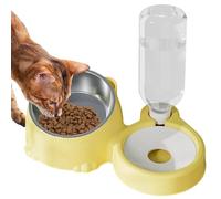 Generico Elevated Cat Bowl | Tilted Cat Feeding Bowls | Stainless Steel Pet Feeding Bowls, Cat and Dog Food Pet With Automatic Water Feeder, 25.5 x 16 x 14.5 cm Automatic Water Dispenser for Cats