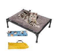 Genérico Elevated Dog Bed, Portable and Breathable Dog Beds Crib for - Cot for with Folded Stand, Non-Slip Bed for Beach, Camping, Large,