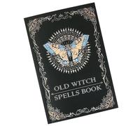 Generico Embossed Spell Book - Journal, Mystical Accessory for Halloween Decorations, Old Style for Witches, Men and Women, Writing Accessory
