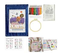 Genérico Embroidery Book For Beginners - Easy Sewing And Crochet With 90 Patterns,Embroidery Books For Beginners | For Adults Projects Crafts Learn Practice Christmas