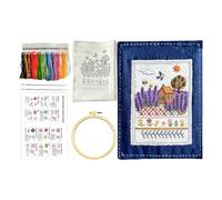 Generico Embroidery Book for Beginners, Easy Sewing Kit with 90 Patterns | Hand Embroidery Manuals - for Adults Learning, DIY Projects, Crafts Practice, and Christmas